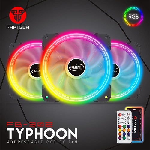 FANTECH  Fantech FB-302 TYPHOON RGB FAN 3n1